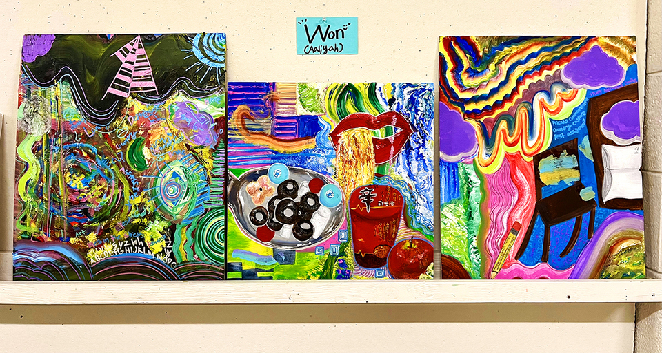 EAT ! Extra Collage Painting