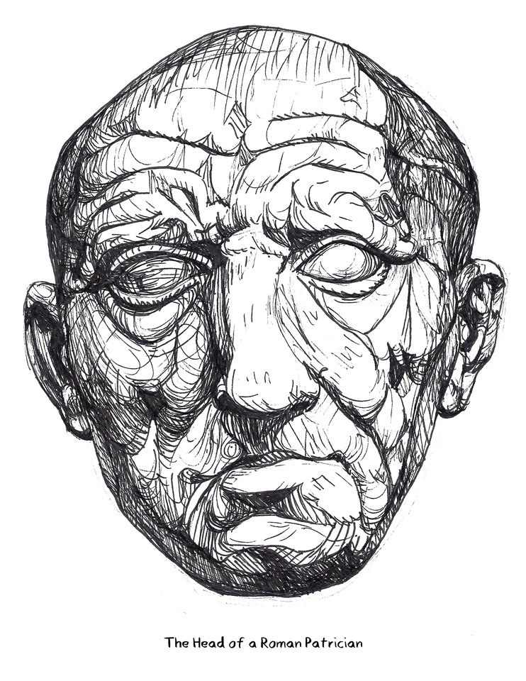 Head of a Roman Patrician Study