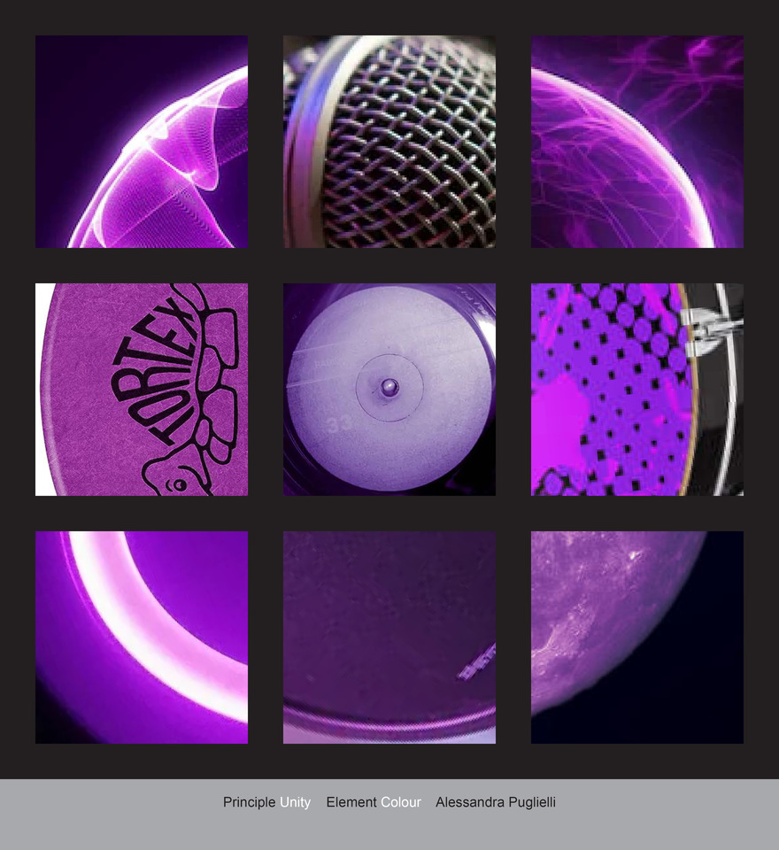 Purple Music Design Grid