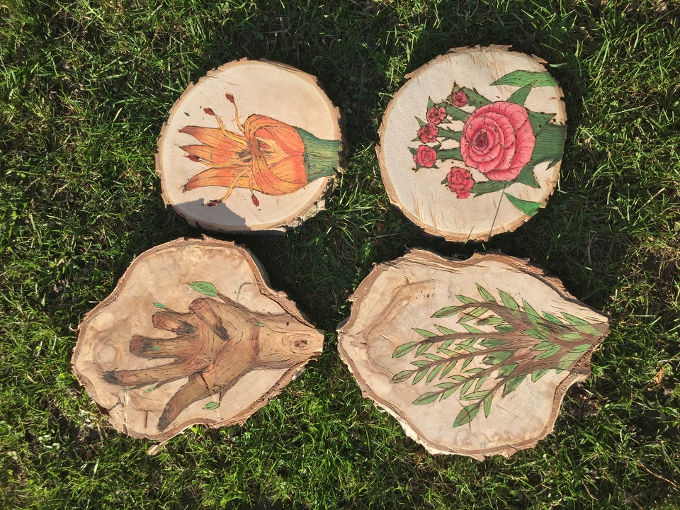 Series of four Nature Hands