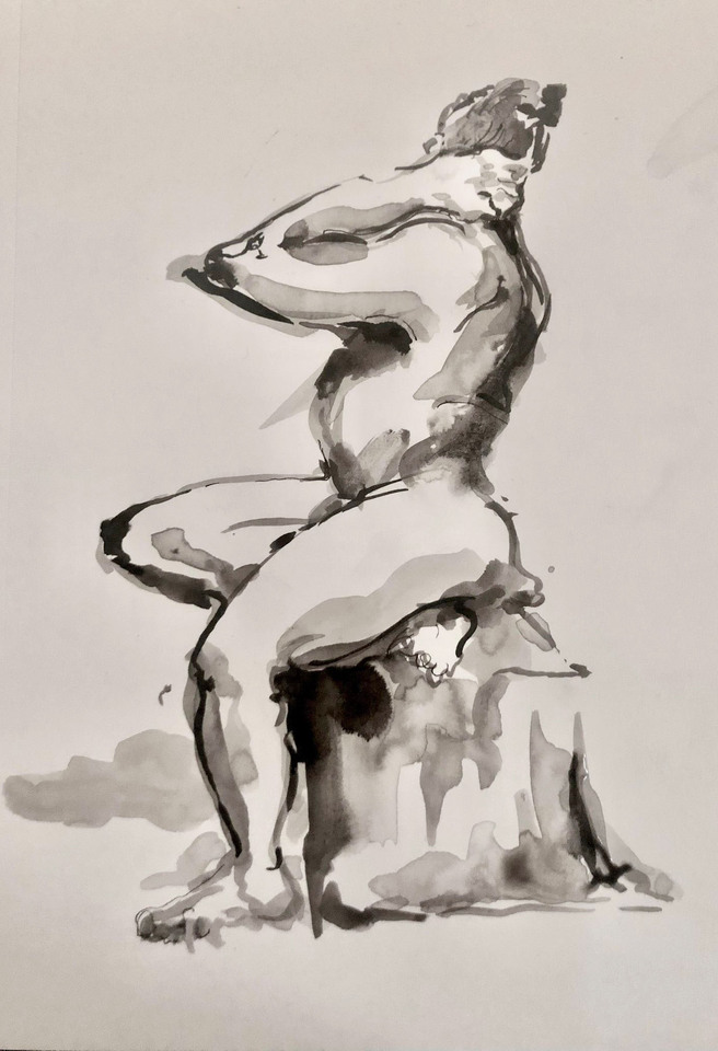 Geoff in expressive inks