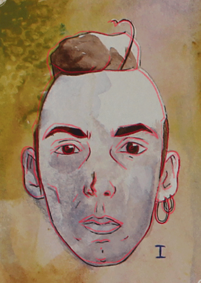 Relationships Between The Skull and a Melting Face - the GIF