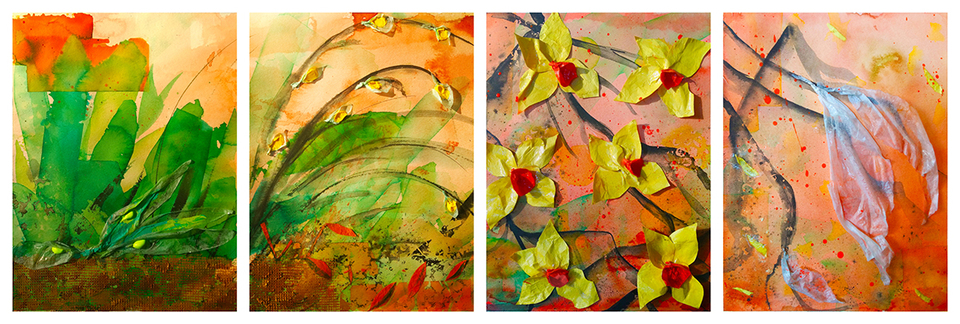 Abstract Design Collection - Texture in Botanical Composition