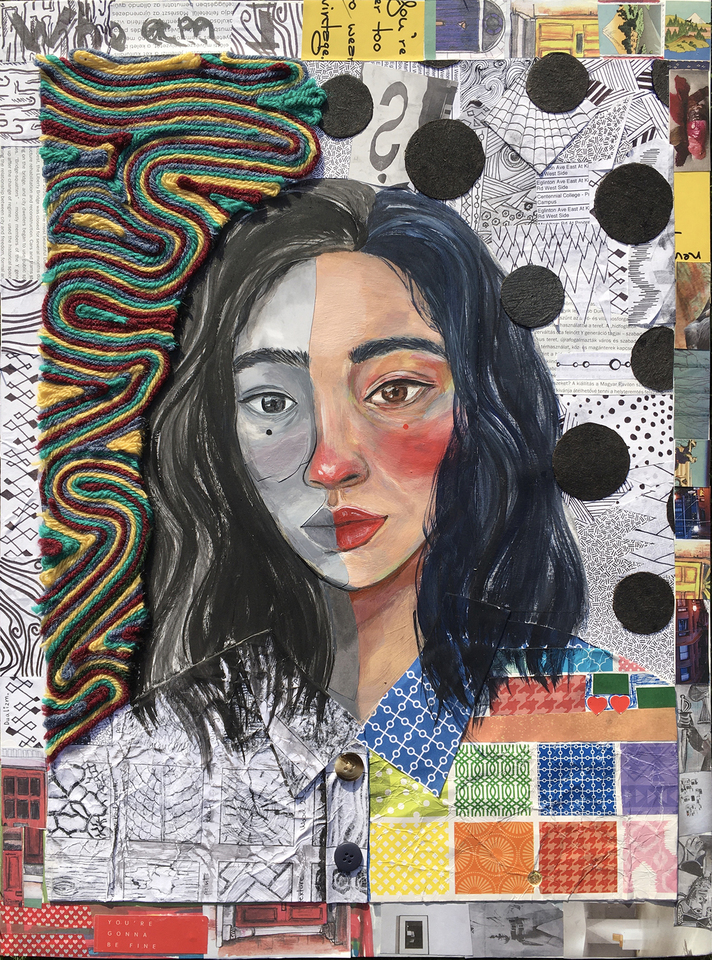 Self-portrait Collage