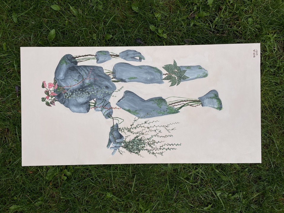 Sculpture Boy/Plant Man