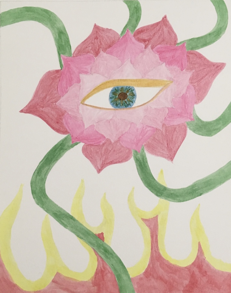 Eye Flourish Through Fire