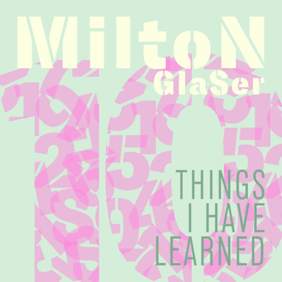Milton Glaser 10 Things I Have Learned Booklet