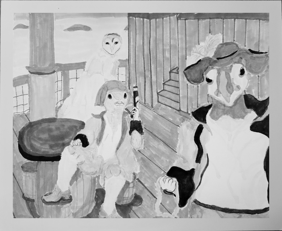 Narrative Composition; Sneaking on Board