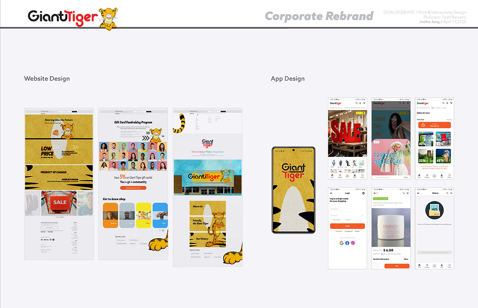 37. Corporate Rebrand 2: Giant Tiger – Digital Experience Design