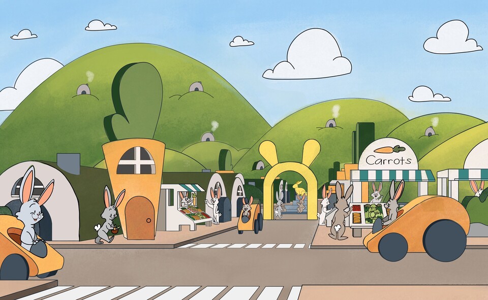 Bunny Village Concept Art