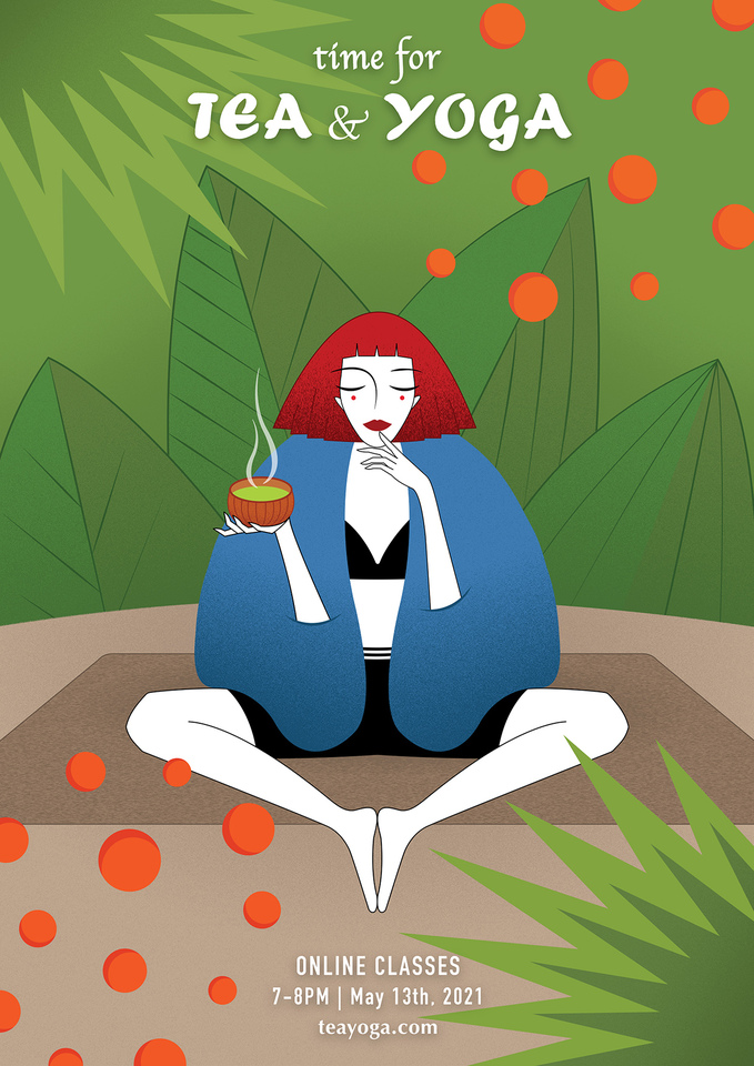 Yoga & Tea Poster