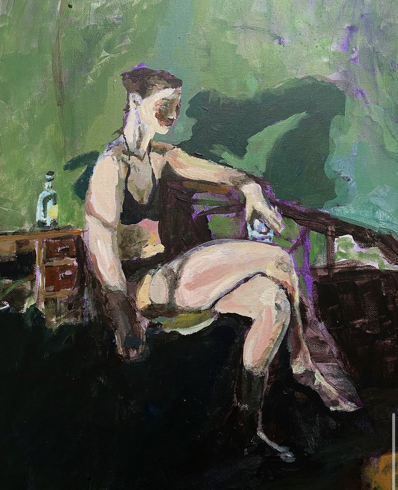 In-class painting study