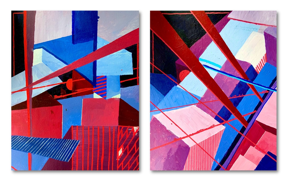 City from above and below