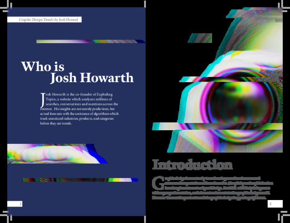 Graphic Design Trends Book - 1 Spread