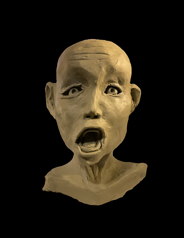 Fragments - Base head sculpture