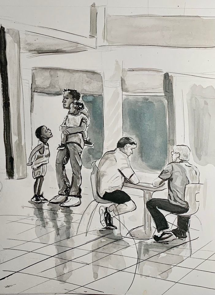 Ink Drawing Life Study