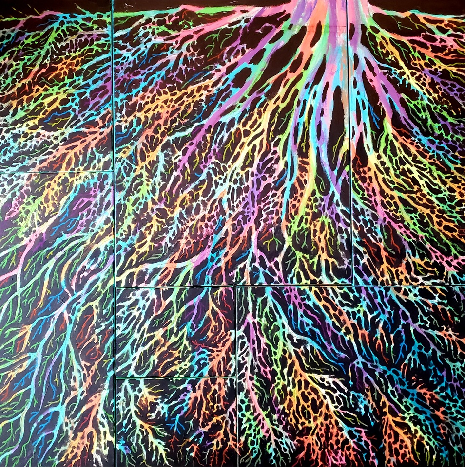 Allelopathy: Toxic Seclusion (painting detail)