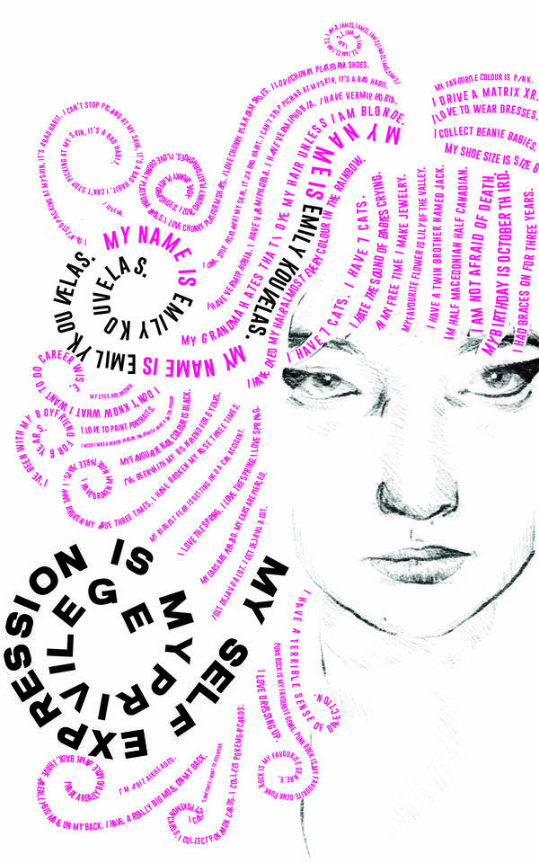 Typography Self Portrait