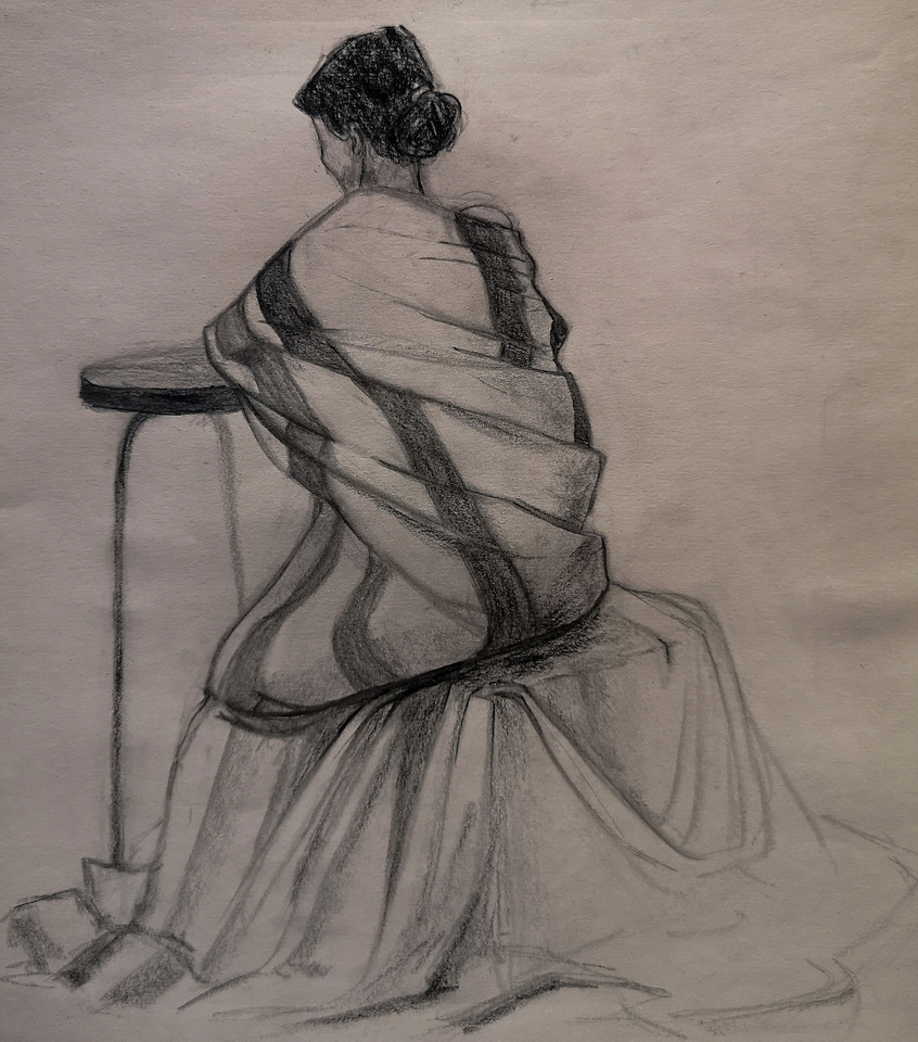 Drapery Figure Study
