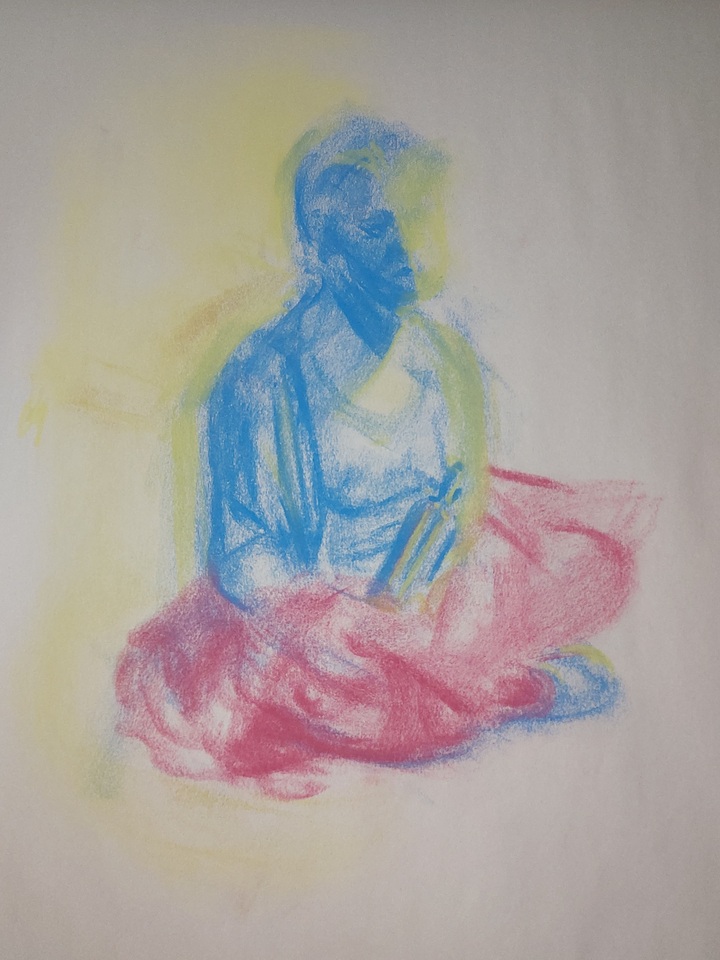 Mixed Media Figure Study