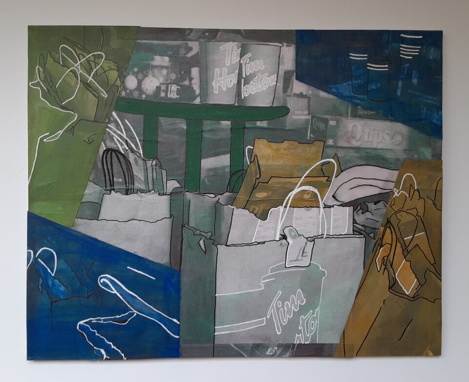 I'm too scared to eat something more filling because I might make myself sick. So I'll just be safe and order a BLT from Tim Ho