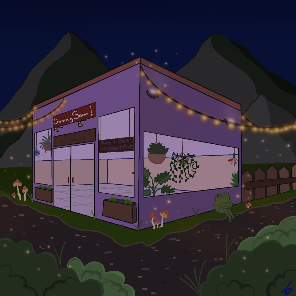 One night at the plant shoppe