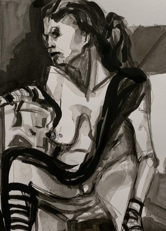 Ink Figure Study 1